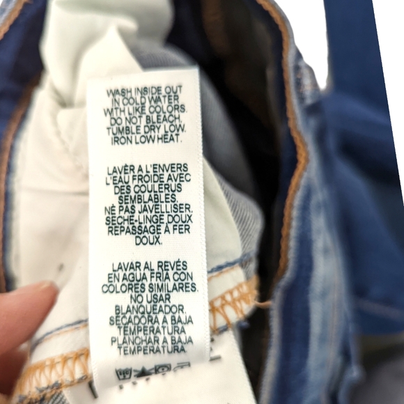 FRAME Le Skinny De Jeanne Destroyed Jeans Ankle Length Womens 29 Frayed - Picture 10 of 12